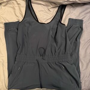 Athleta Blue Sleeveless Jumpsuit